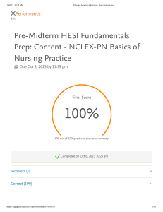 midterm part 2 basics of nursing practice eaq