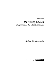 Mastering Bitcoin Programming the Open Blockcha... 