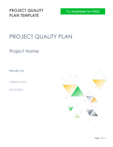 PROJECT QUALITY