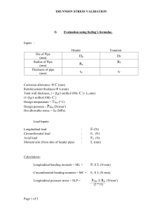 TRUNNION STRESS VALIDATION