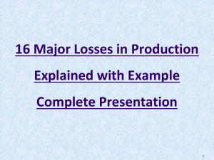16 Major Losses Presentation