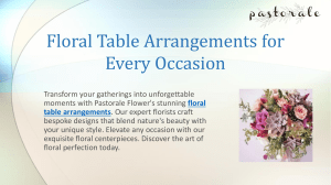 Floral Table Arrangements for Every Occasion