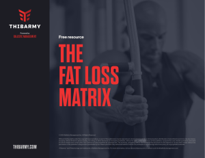 Fat loss matrix