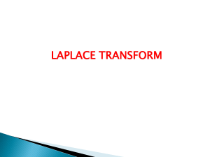 LAPLACE TRANSFORM