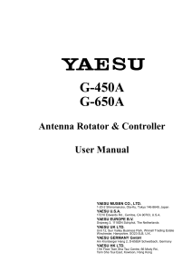 G-450A Operating Manual