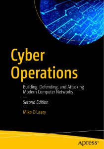 @cleanlib - Cyber Operations Building, Defending, and Attacking Modern Computer Networks by Mike O’Leary  - @cleanlib