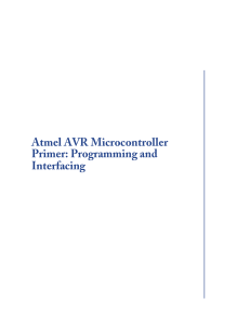 Textbook -- Atmel AVR Microcontroller Primer