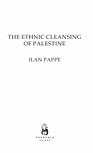 Ilan Pappe - The Ethnic Cleansing of Palestine (2006, Oneworld) - libgen.li
