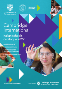 Catalogo Cambridge Education 2022