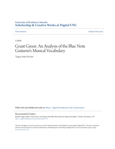 Grant Green  An Analysis of the Blue Note Guitarist s Musical Voc