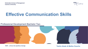 Effective Communication Skills Presentation