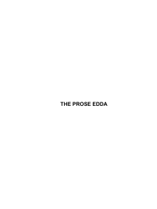 The Prose Edda Penguin Classics