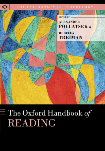 The Oxford Handbook of Reading (2015)