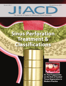 sinus perforation treatment classifications