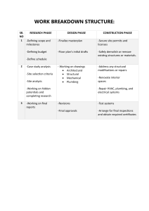 Activities schedule