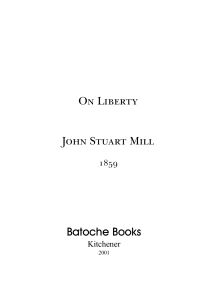 Mill, On Liberty