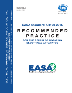 EASA Standard AR100 2015 FOR THE REPAIR