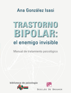 Trastorno bipolar  el enemigo invisible - Ana González Isasi