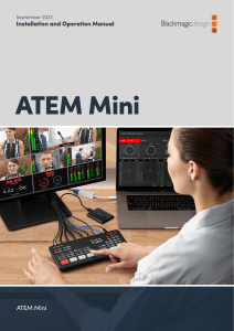 ATEM Mini Manual