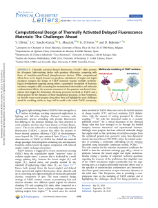 2018-PCL-Y Olivier-computational-design-of-thermally-activated-delayed-fluorescence-materials-the-challenges-ahead