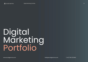 Digital Marketing Portfolio - Social Gamma