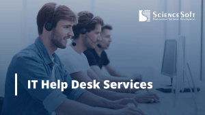 IT Help Desk Services - ScienceSoft