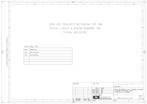 22kV Switchgear Wiring Diagram - GMA Type Bus Riser