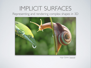 Implicit Surfaces