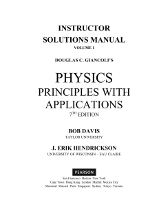 Douglas C. Giancoli - Instructor's Solution Manuals to Physics Principles With Applications (2013, Pearson)