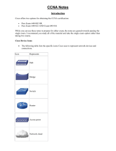 CCNA Certification Notes: Networking Fundamentals