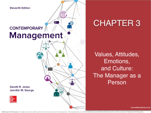 Contemporary management Jones11e Chapter 3 Resume