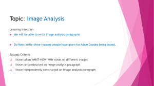 7. Image analysis lesson