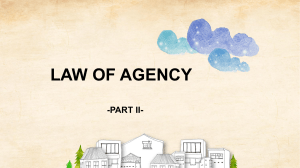 Agency Law Part II (1)