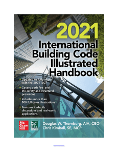 2021 International Building Code Illustrated Handbook ICC Thornburg