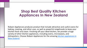Shop Best Quality Kitchen Appliances In New Zealand