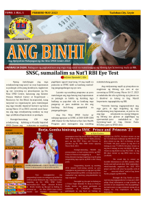 Sto. Nino SPED Center-Ang Binhi-Filipino