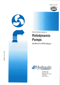 ANSI HI 9.6.1 - 2012 Roto Dynamic Pump NPSH