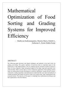 Food Sorting and Grading 