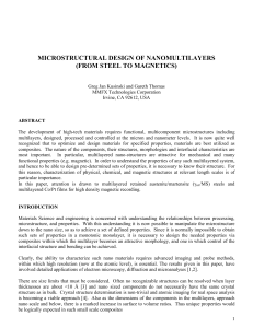 Microstructural Design of Nanomultilayers-Kusinski