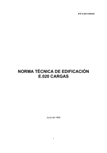 NTE E 020 CARGAS NORMA TECNICA DE EDIFIC