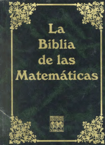 La biblia de las matemáticas