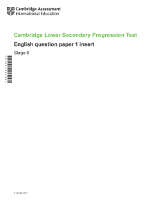 pdfcoffee.com 2018-cambridge-lower-second-progression-tests-english-stage-9-ins-paper-1tcm143-430416pdf-pdf-free