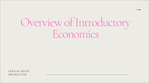 Overview of Introductory Economics Notes