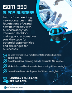 ISOM 390 AI for BUSINESS