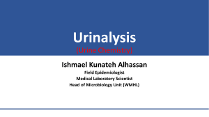 Urinalysis (Urine Chemistry)