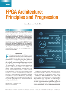 FPGA Architecture: Principles and Progression