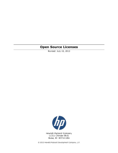 Open Source Licenses