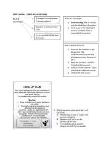 SPM ENGLISH 1119 PAPER 1- EXAM REVIEW