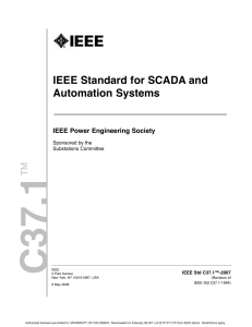 Standard for SCADA and Automation Systems