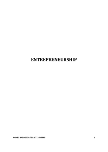 ENTREPRENUERSHIP FINALLL